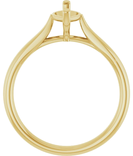Sužadėtuvių Žiedas 10k yellow gold Marquise 10mm x 5mm (2)