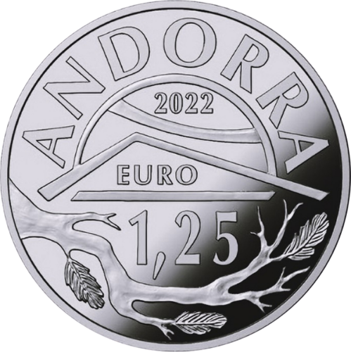 2022 Andorra Squirrel and St. St. John's Church 1.25 euro coins (5)