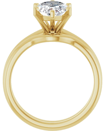 Sužadėtuvių Žiedas 14k yellow gold Marquise 14mm x 7mm (7)