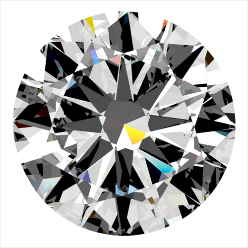 0.4 carat G-VS1 GD cut Natūralus Round Deimantas (1)