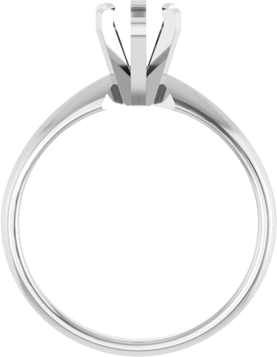 14K White 9 x 5.5 mm Pear Solitaire Engagement Ring Mounting (2)