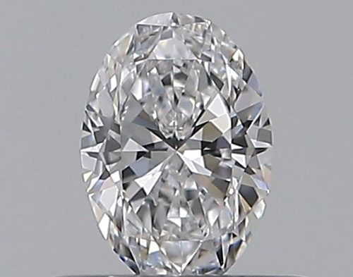 0.33 carat D-VVS2 Natūralus Oval Deimantas (1)