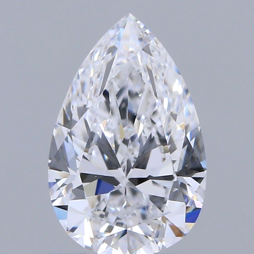 1.0 carat D-VS1 Natūralus Pear Deimantas (1)