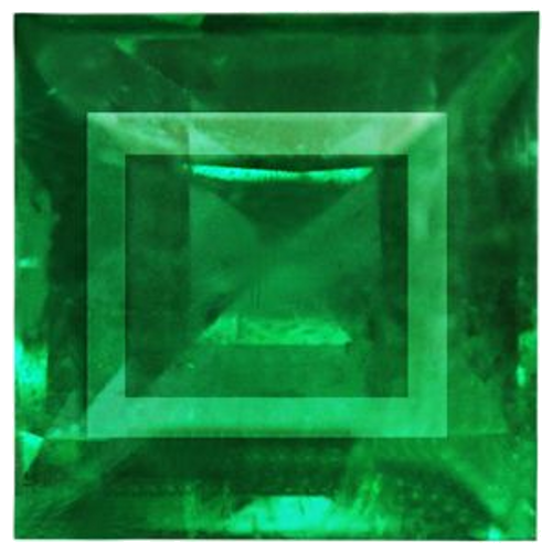 0.51 carat GREEN Square Smaragdas (1)