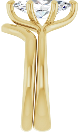 Sužadėtuvių Žiedas „Solitaire“ 585 Geltonojo Aukso Marquise 12mm x 6mm (9)