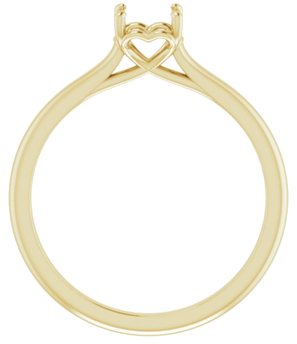 Sužadėtuvių Žiedas „Solitaire“ 18k yellow gold Round 5.5mm (2)