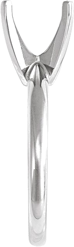 Sužadėtuvių Žiedas „Solitaire“ 14k white gold Elongated Cushion 8mm x 6mm (3)
