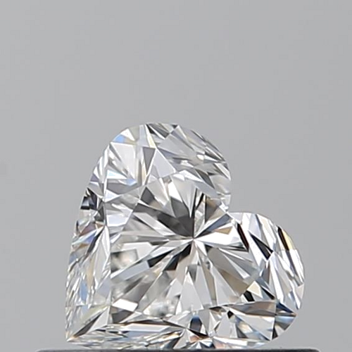 0.5 carat F-VVS2 Natūralus Heart Deimantas (1)