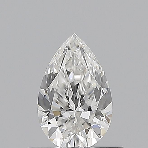 0.51 carat F-VVS2 Natūralus Pear Deimantas (1)