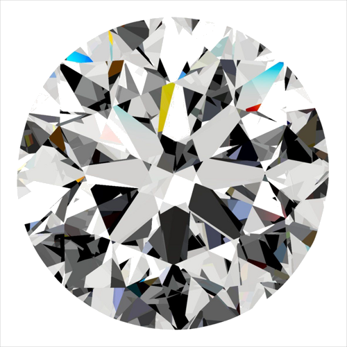0.51 carat H-VS2 Very Good cut Natūralus Round Deimantas (1)