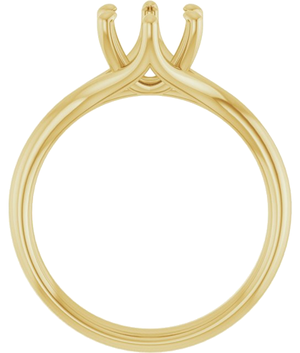 Sužadėtuvių Žiedas „Solitaire“ 585 Geltonojo Aukso Round 7mm (2)