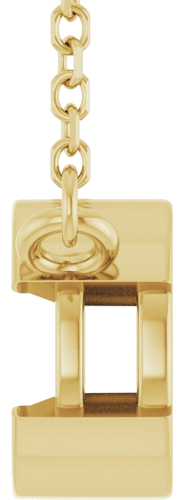 Pakabukas „Half-Bezel Solitaire“ 14k yellow gold Round 6.5mm (3)