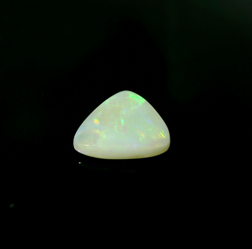 2.08 carat WHITE CABOCHON cut Triangular Opal (1)
