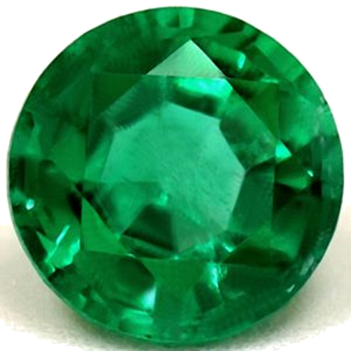 0.59 carat GREEN Round Smaragdas (1)