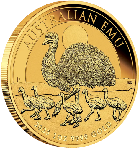 1 oz Emu 2025 Austrālija zelta monēta (3)