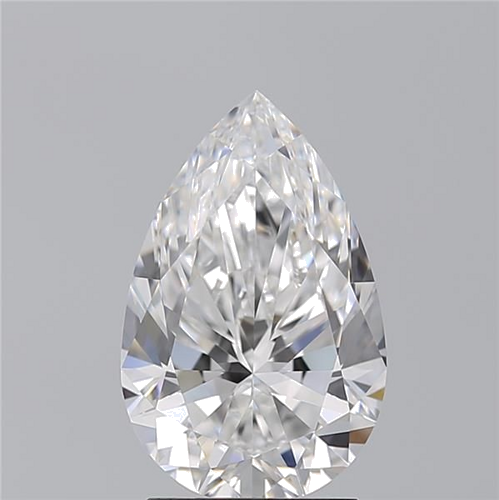 2.5 carat D-VVS1 Natūralus Pear Deimantas (1)