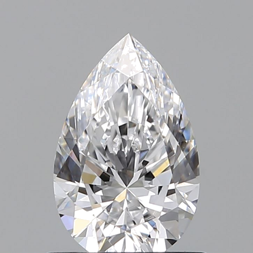 0.72 carat D-VVS2 Natūralus Pear Deimantas (1)