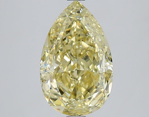 3.02 carat Fancy Yellow-SI2 Natūralus Pear Deimantas (1)