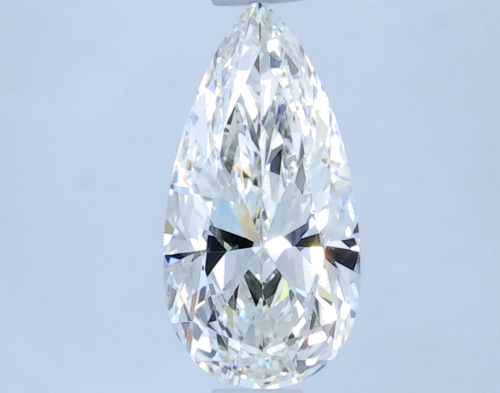 0.7 carat I-IF Natūralus Pear Deimantas (1)