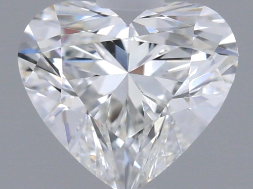 0.6 carat F-VVS2 Natūralus Heart Deimantas (1)