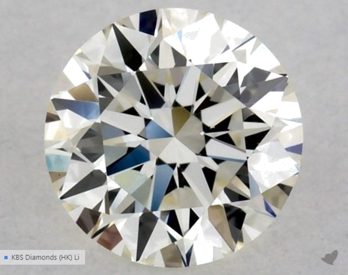 0.5 carat K-VS1 Excellent cut Natūralus Round Deimantas (1)