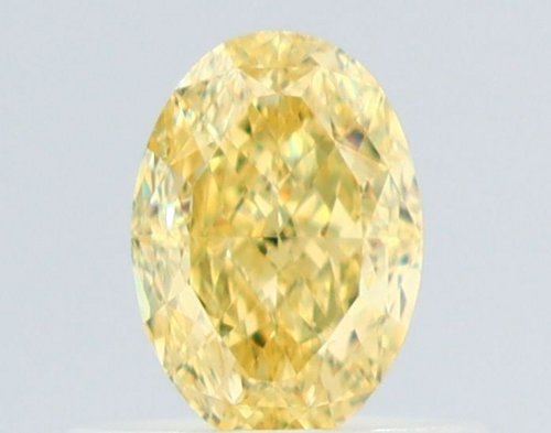 0.58 carat Fancy Intense Yellow-VVS2 Natūralus Oval Deimantas (1)