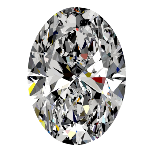 0.32 carat D-SI1 Natūralus Oval Deimantas (1)