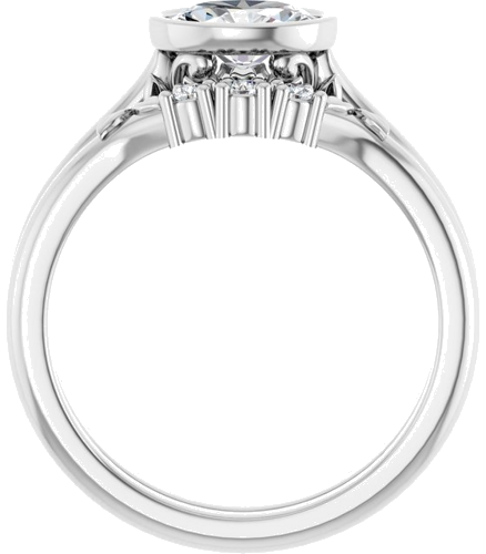 Sterling Silver 7x5 mm Oval Solitaire Engagement Ring Mounting (7)