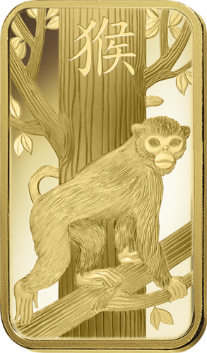 5 g Investment Gold Bar Year of the Monkey PAMP (1)