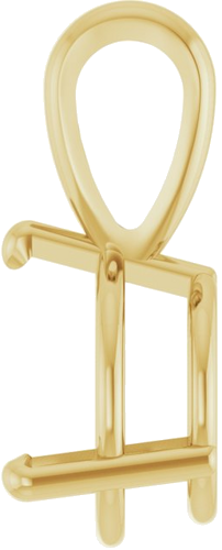 Pakabukas „Solitaire“ 14k yellow gold Round 9.5mm (3)