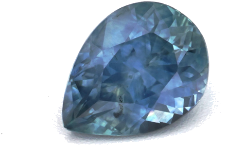 0.44 carat GREEN Pear Safyras (1)