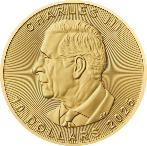 1/4 oz Кленов лист 2025 Канада Златна монета (2)