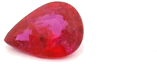 0.25 carat RED Pear Rubinas (1)