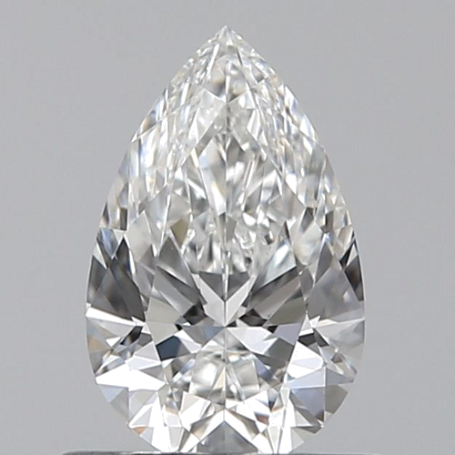 0.55 carat F-VVS2 Natūralus Pear Deimantas (1)