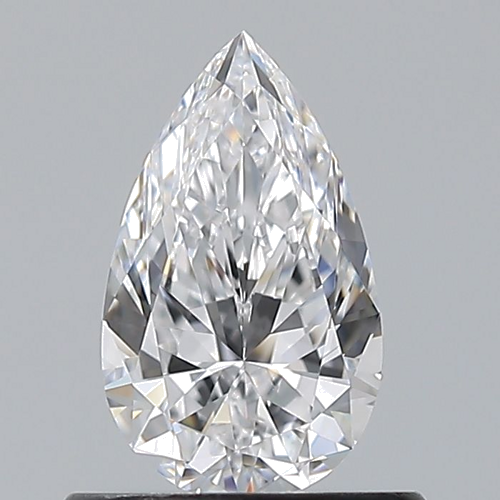 0.6 carat D-VVS2 Natūralus Pear Deimantas (1)