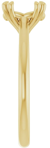 Sužadėtuvių Žiedas „Solitaire“ 585 Geltonojo Aukso Oval 8mm x 6mm (4)