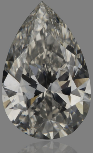 0.51 carat F-SI1 Natūralus Pear Deimantas (1)