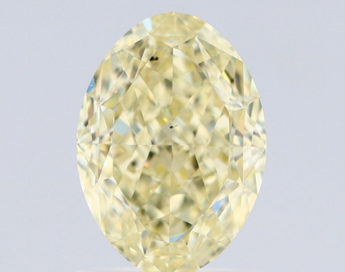 1.52 carat Fancy Light Yellow-VS2 Natūralus Oval Deimantas (1)
