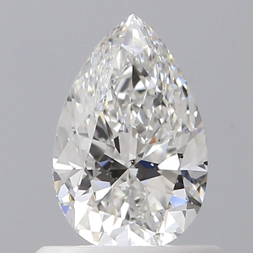 0.61 carat F-SI1 Natūralus Pear Deimantas (1)