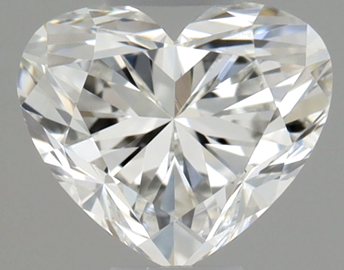 0.4 carat F-VVS2 Natūralus Heart Deimantas (1)