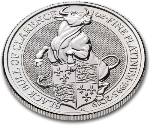 1 oz Black Bull 2019 Queen Beast Platinum Coin (2)
