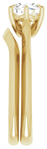 Sužadėtuvių Žiedas „Claw-Prong Solitaire“ 10k yellow gold Round 6mm (9)