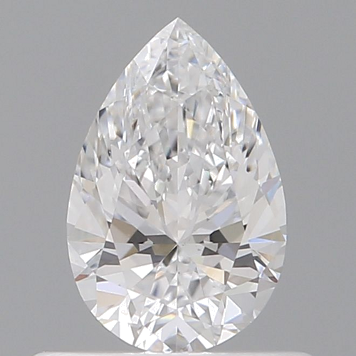 0.5 carat D-VS2 Natūralus Pear Deimantas (1)