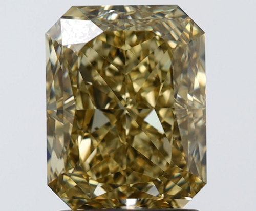 2.04 carat Fancy Dark Yellow-SI1 Natūralus Radiant Deimantas (1)