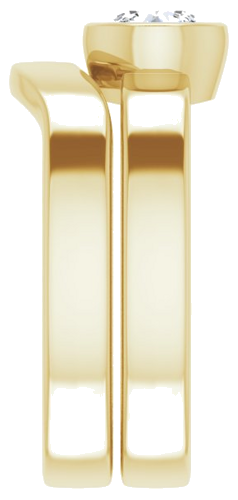 18K Yellow 5.5 mm Round Solitaire Engagement Ring Mounting (9)