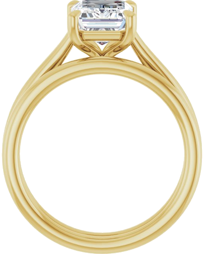 Sužadėtuvių Žiedas „Claw-Pong“ 14k yellow gold Emerald 8.5mm x 6.5mm (7)