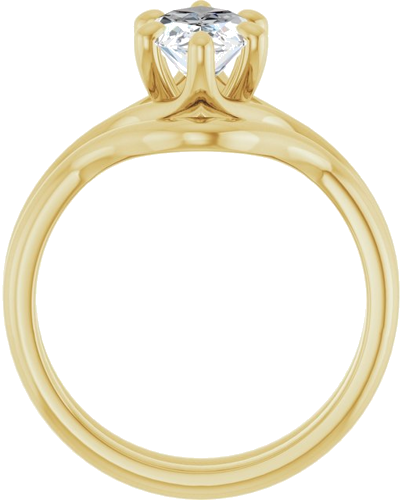 18K Yellow 12x6 mm Marquise Engagement Ring Mounting (7)