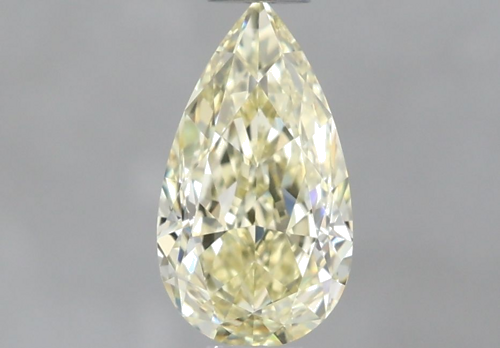 0.58 carat Fancy Light Yellow-VS1 Natūralus Pear Deimantas (1)