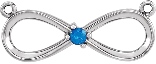 Pakabukas „Family Infinity-Inspired“ 14k white gold Round 2.5mm (4)