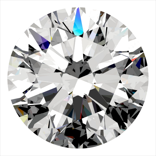 0.3 carat D-VS1 Excellent cut Natūralus Round Deimantas (1)